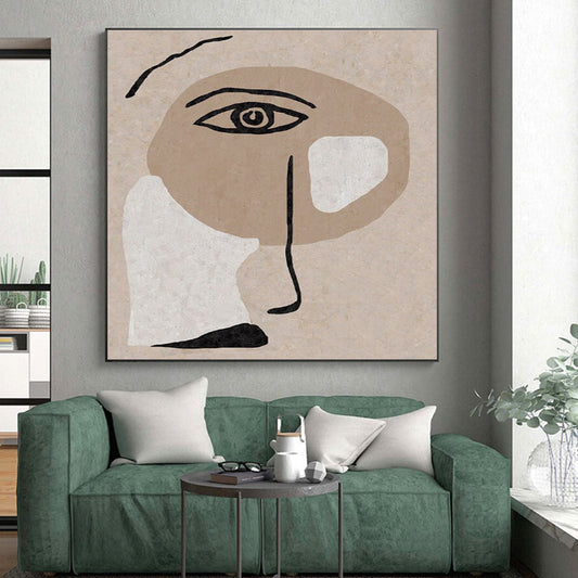 Unique Abstract Art Neutral Tones Figurative Abstract Art HS702