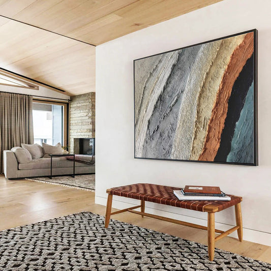 Big Size Multicolor Abstract Textured Painting WB125