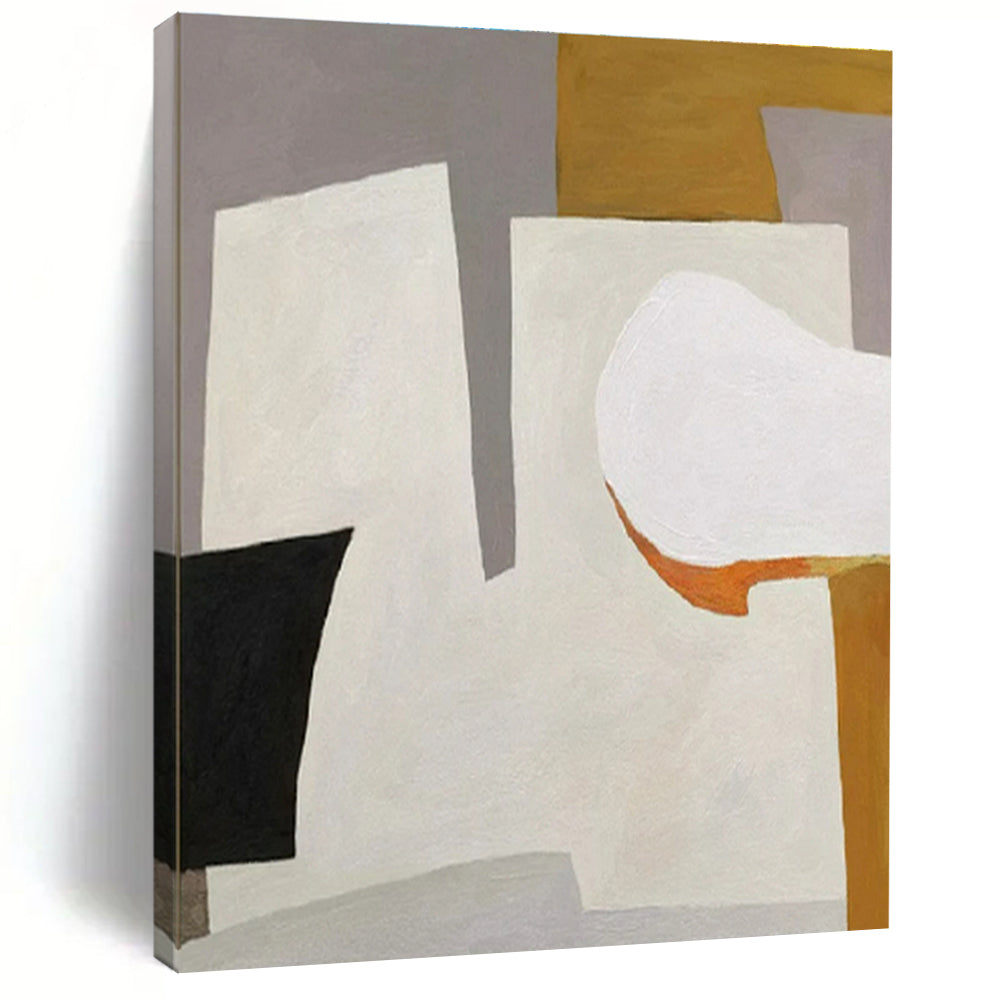 48x60 Geometric Shapes Abstract Art, Modern Art Acrylic HS547