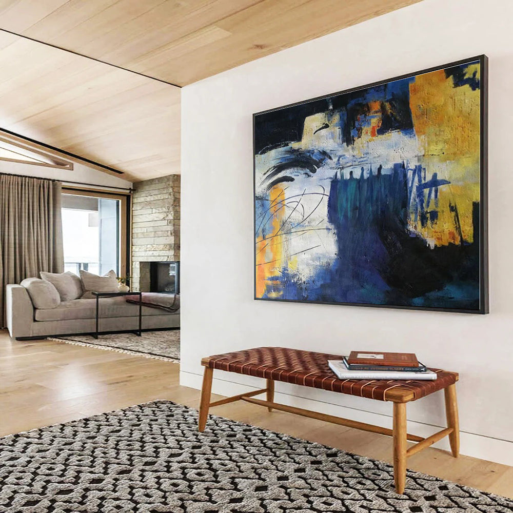 Big Size Multicolor Abstract Urban Painting WB151