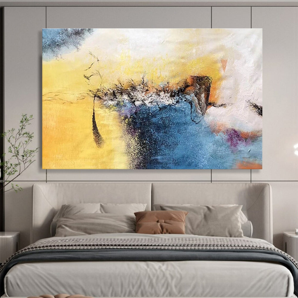 Oversized Canvas Art Multicolor Abstract Expressionist Painting WB219