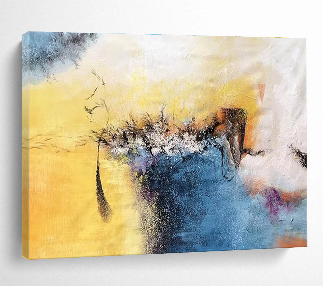 Oversized Canvas Art Multicolor Abstract Expressionist Painting WB219