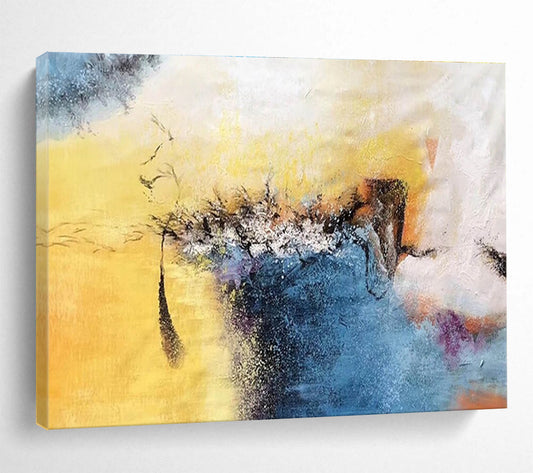 Oversized Canvas Art Multicolor Abstract Expressionist Painting WB219