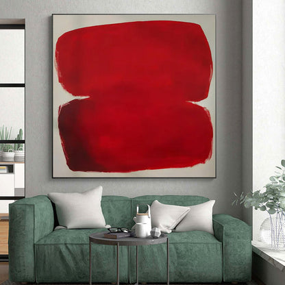 Minimalist Canvas Art Red Minimalist Abstract Painting HS602