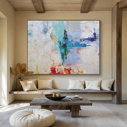 Multicolor Abstract Textured Art For Sale WB401