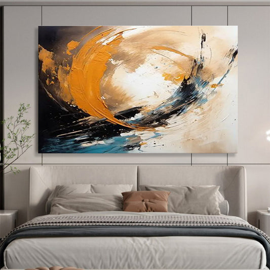 Oversized Canvas Art Multicolor Abstract Swirl Painting WB211