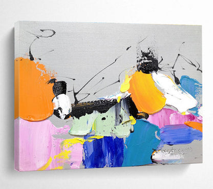 Big Size Multicolor Textured Abstract Art WB233