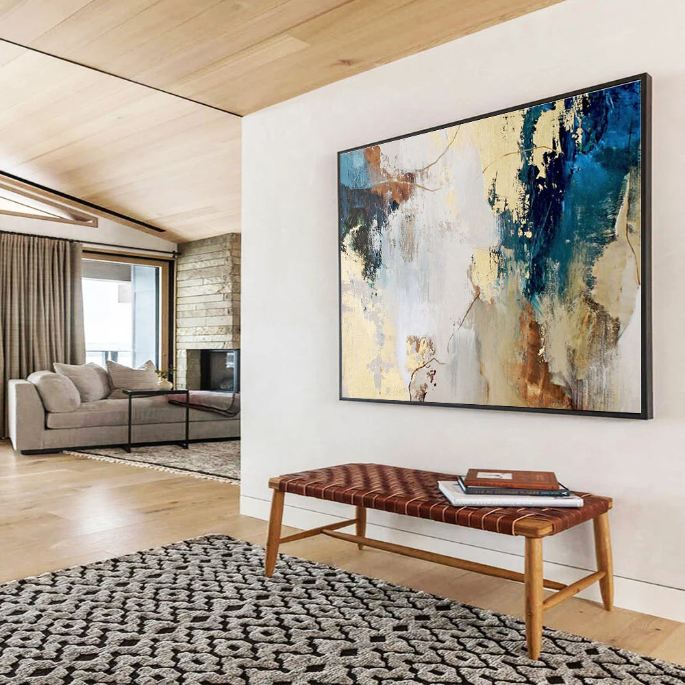 Huge Size Multicolor Abstract Textured Painting WB113