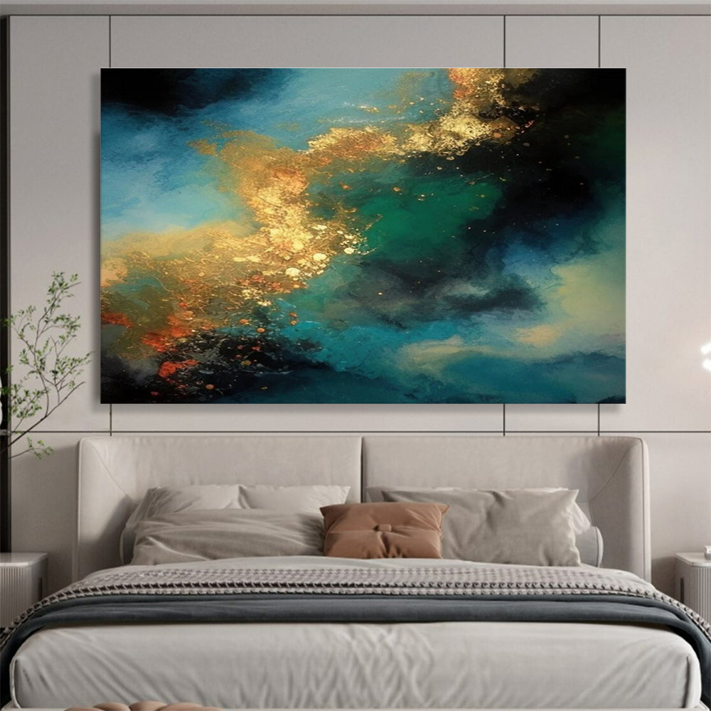 Huge Size Multicolor Abstract Cosmic Painting WB203