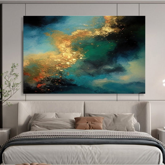 Huge Size Multicolor Abstract Cosmic Painting WB203