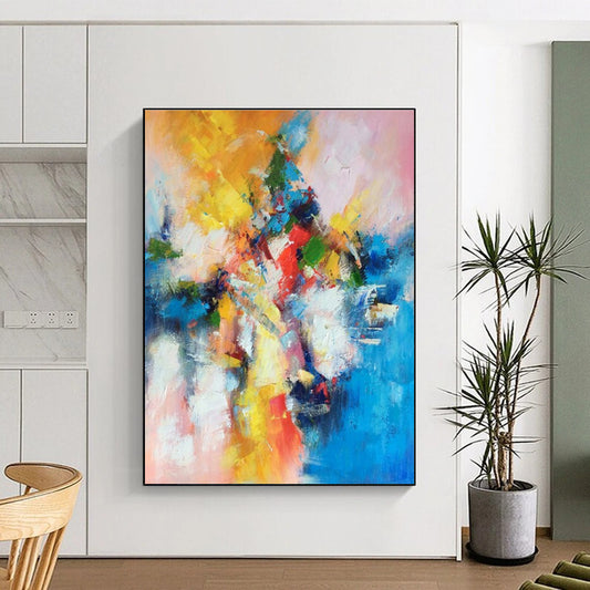 Cool Abstract Paintings Multicolor Dynamic Abstract Art HS769