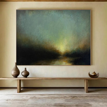 Big Size Multicolor Abstract Landscape Painting WB139