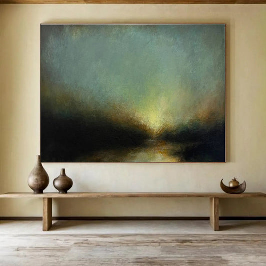 Big Size Multicolor Abstract Landscape Painting WB139