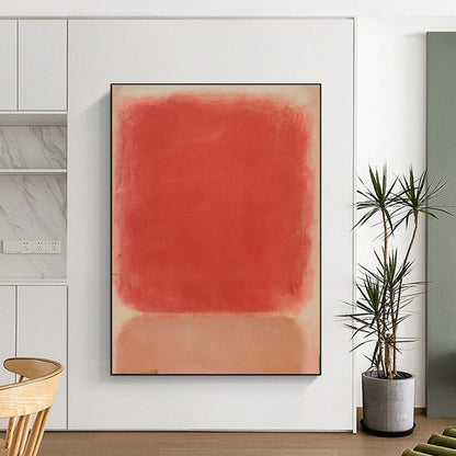 Minimalist Canvas Art Red Minimalist Abstract Painting HS610