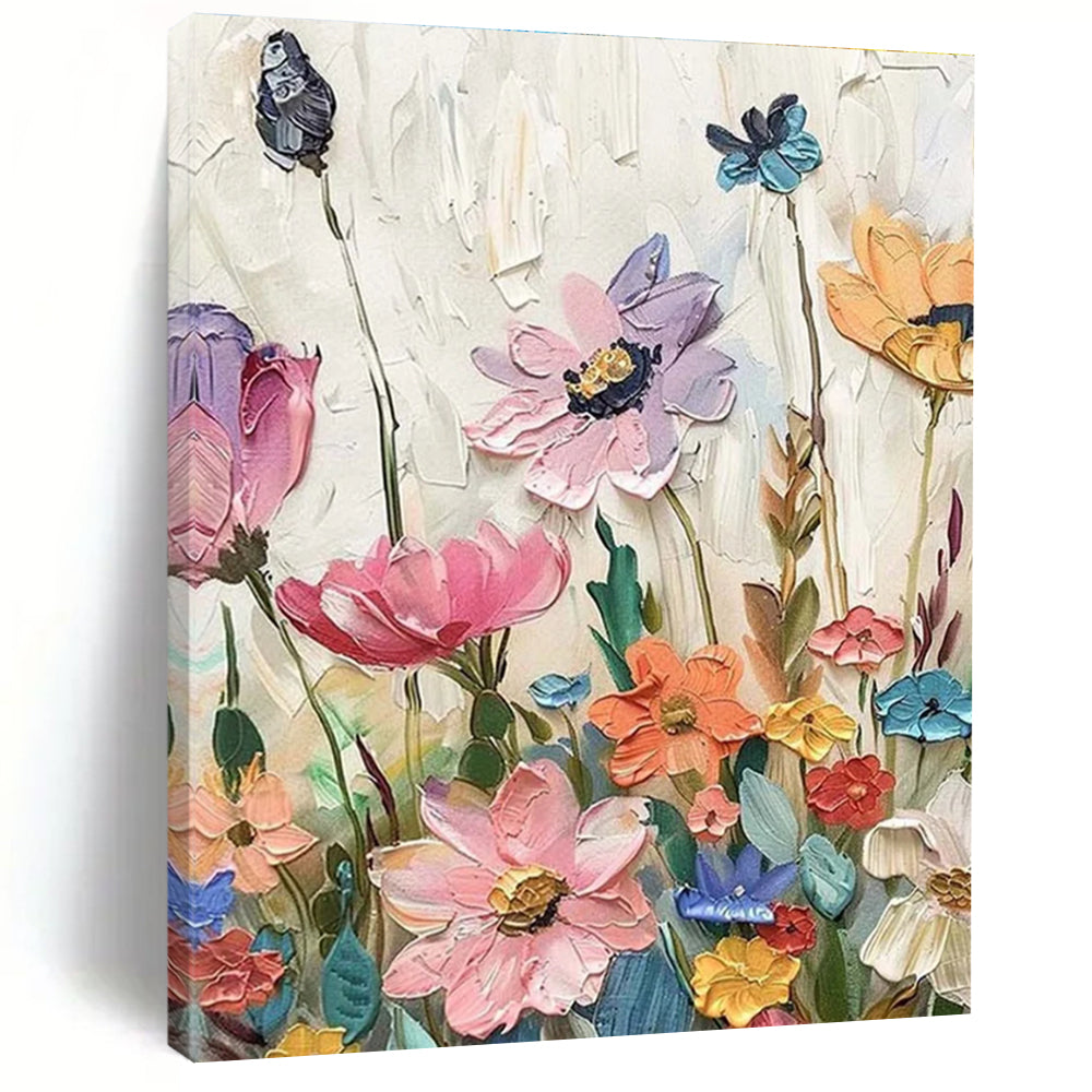 Multicolor Abstract Floral Art For Bedroom and Sunroom WS446