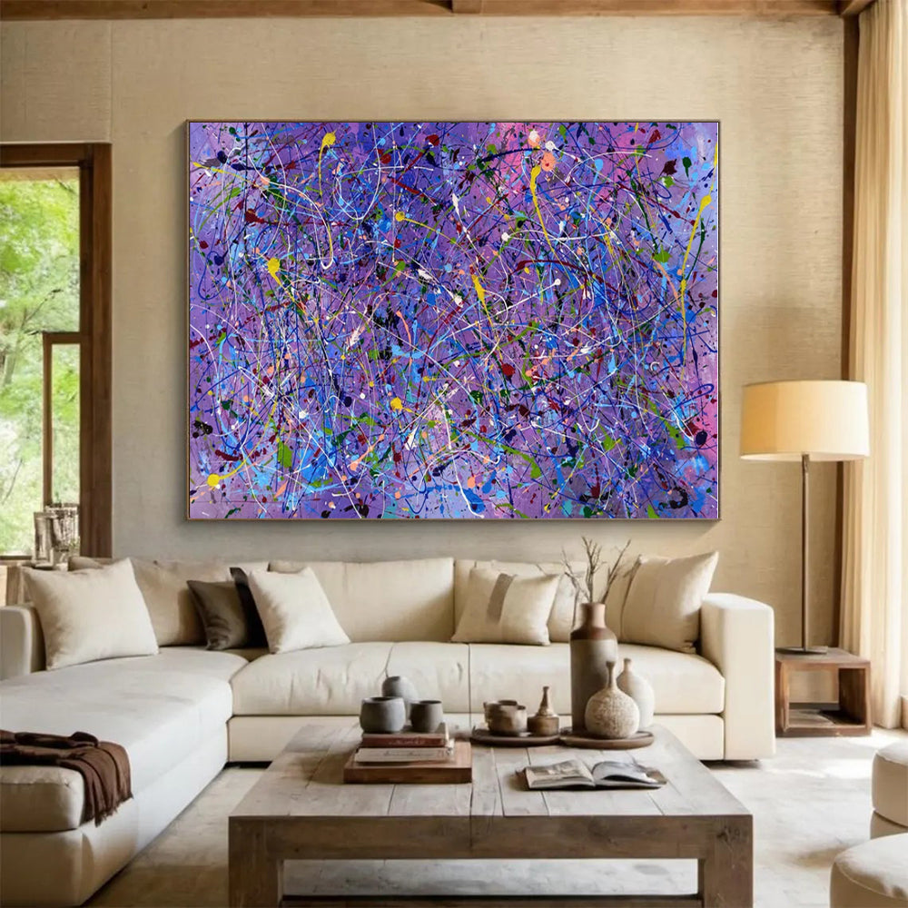 Cool Abstract Paintings Multicolor Dynamic Abstract Art HS751