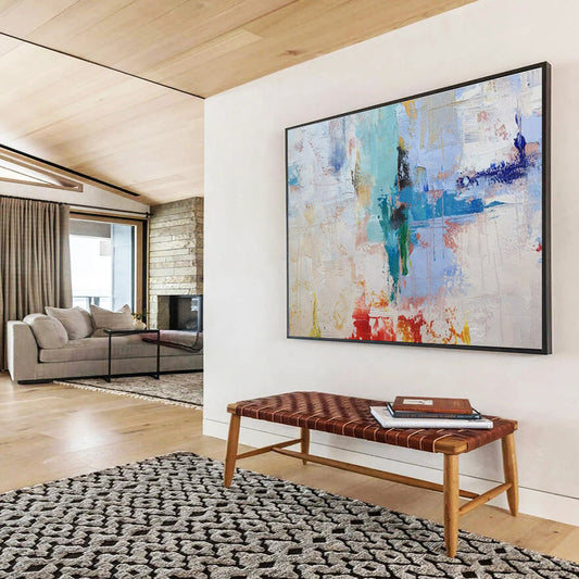 Multicolor Abstract Textured Art For Sale WB401