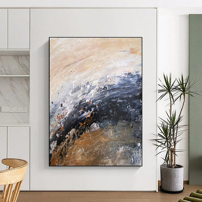 Handmade Art Multicolor Textured Abstract, Minimalist Canvas Art HS277