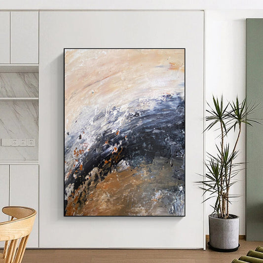 Handmade Art Multicolor Textured Abstract, Minimalist Canvas Art HS277