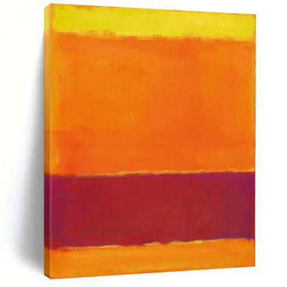 Acrylic Modern Art Paintings Orange and Red Abstract Color Field Painting For Sale HS102
