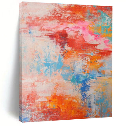 Handmade Art Multicolor Textured Abstract, Large Painting In Living Room HS284
