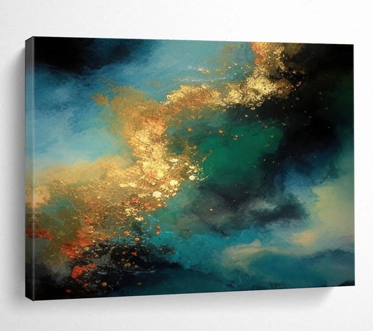 Huge Size Multicolor Abstract Cosmic Painting WB203