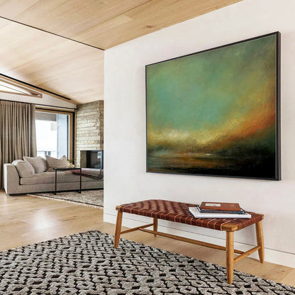 Oversized Canvas Art Multicolor Abstract Landscape Painting WB140