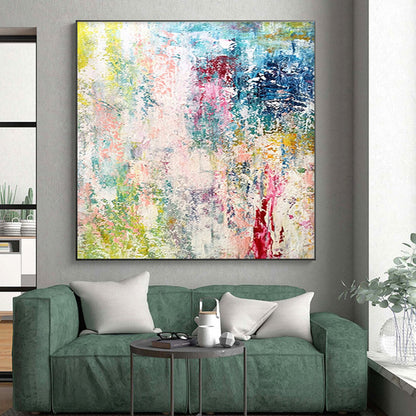 Unique Abstract Art Multicolor Textured Abstract, Acrylic Modern Art Paintings HS286
