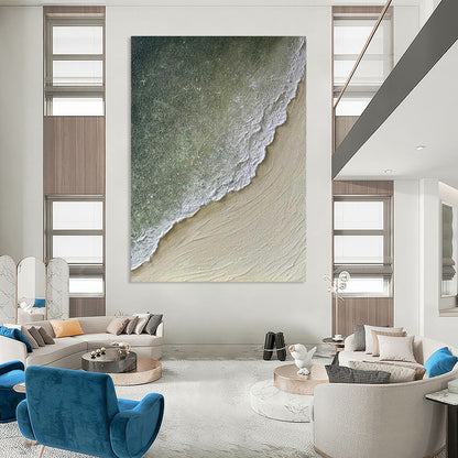 Green Abstract Landscape Art For Living Room and Study WS462