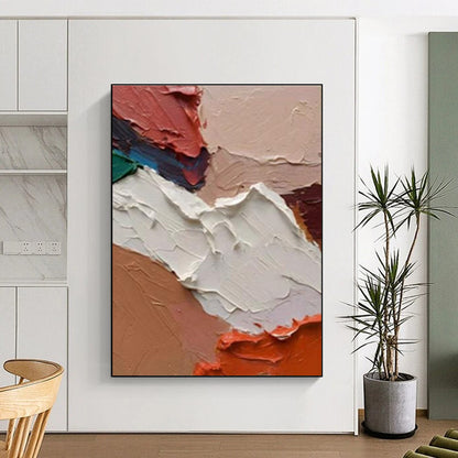 Hand Painted Art Multicolor Textured Abstract, Acrylic Modern Art Painting HS254