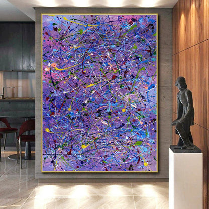 Cool Abstract Paintings Multicolor Dynamic Abstract Art HS751