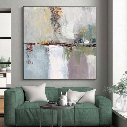 Handmade Art Multicolor Textured Abstract, Minimalist Canvas Art HS439