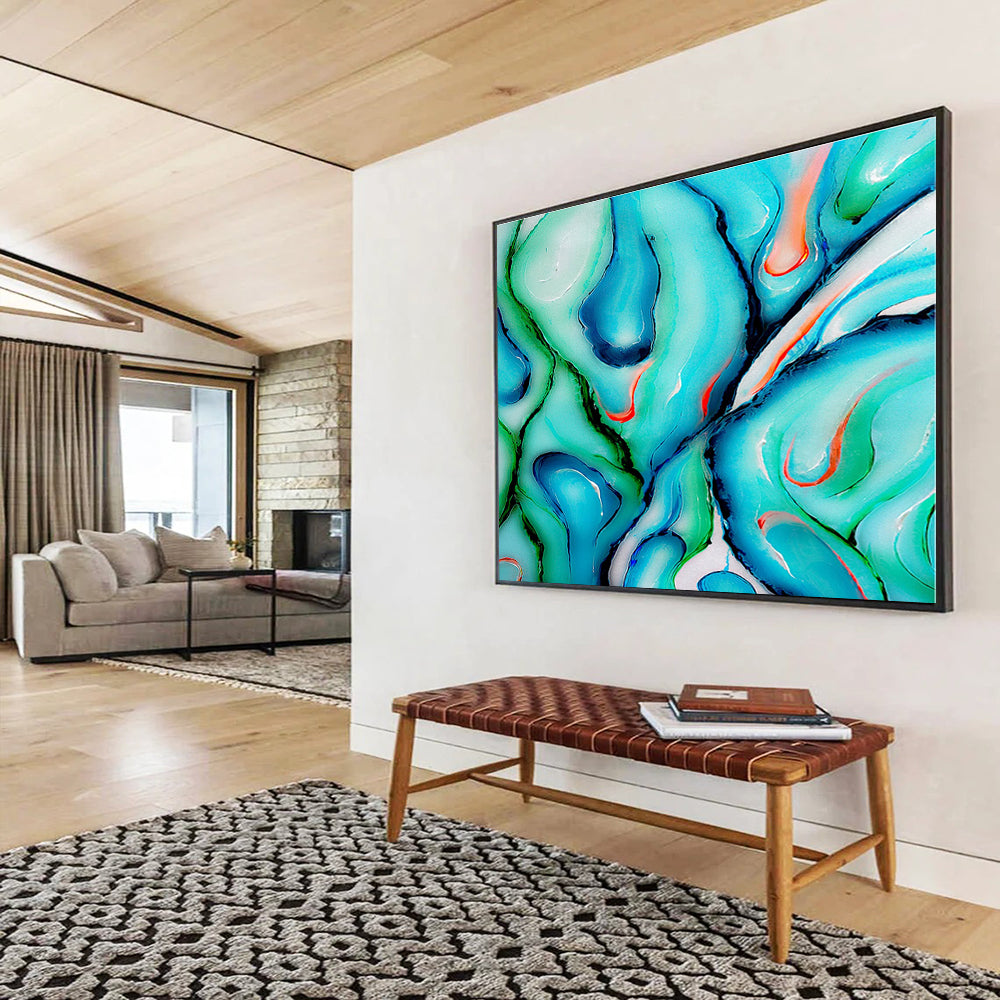 Oversized Canvas Art Multicolor Abstract Floral Painting WB159