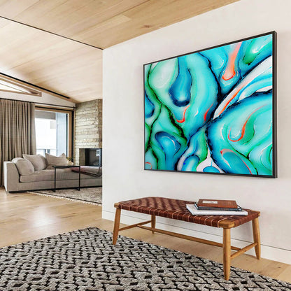 Oversized Canvas Art Multicolor Abstract Floral Painting WB159