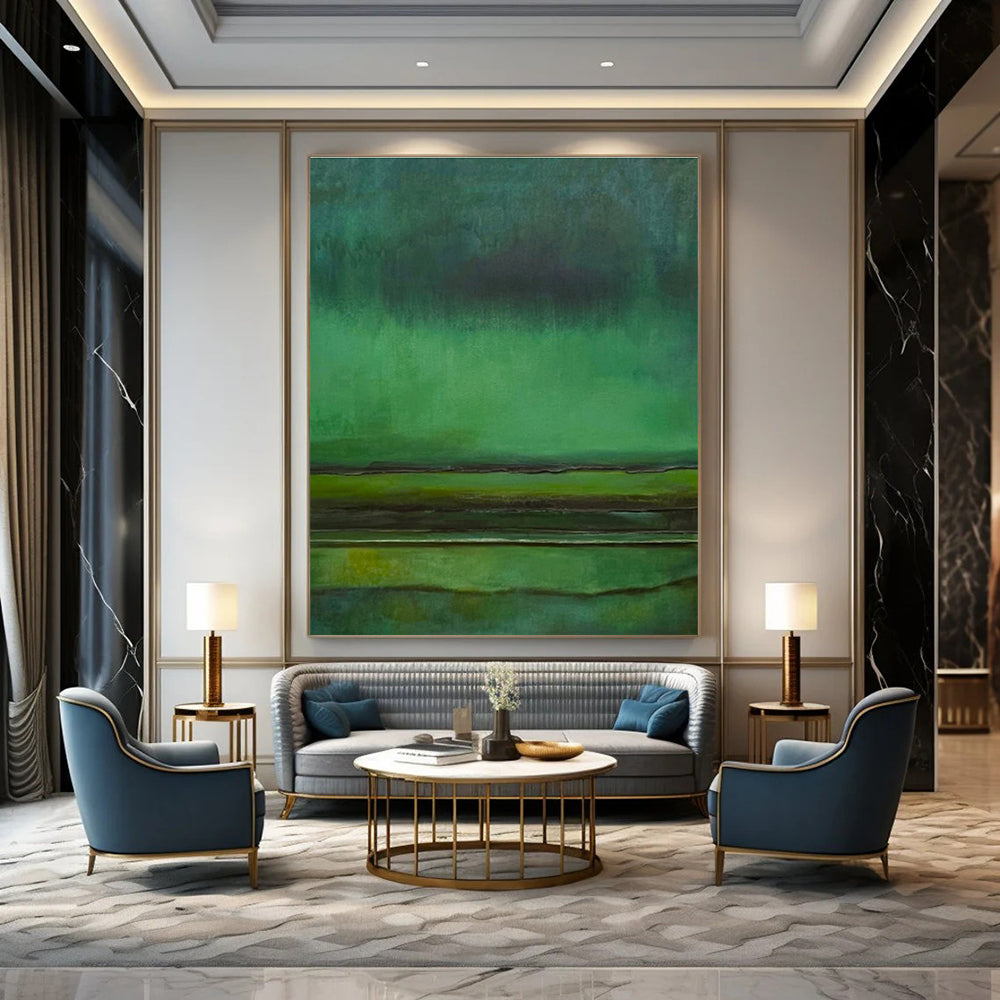 Beige, Gray Abstract Landscape Art For Living Room and Bedroom WS463