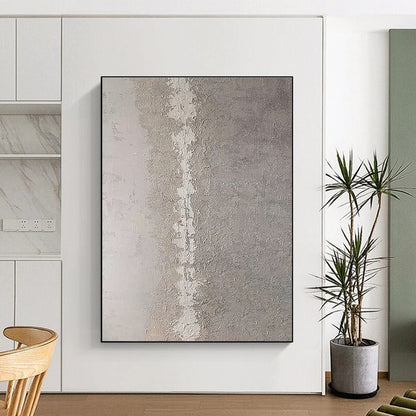 Hand Painted Art Gray Textured Abstract, Acrylic Modern Art Paintings HS310
