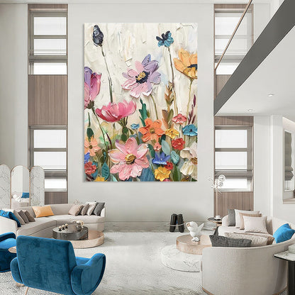 Multicolor Abstract Floral Art For Bedroom and Sunroom WS446
