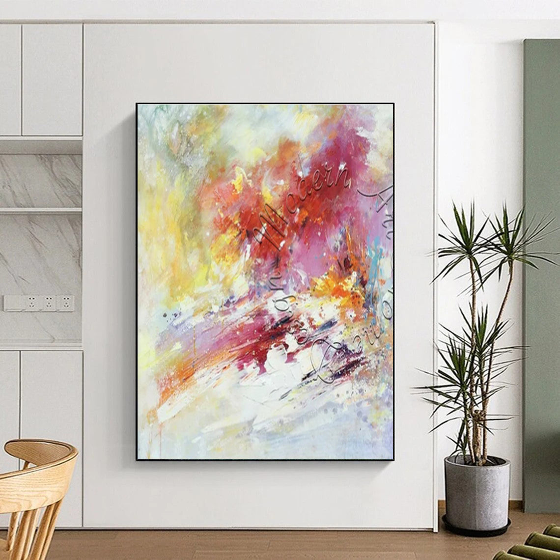 Modern Art Acrylic Vibrant Multicolor Abstract Art HS620