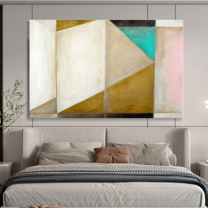 Big Size Multicolor Geometric Abstract Shapes Painting WB072