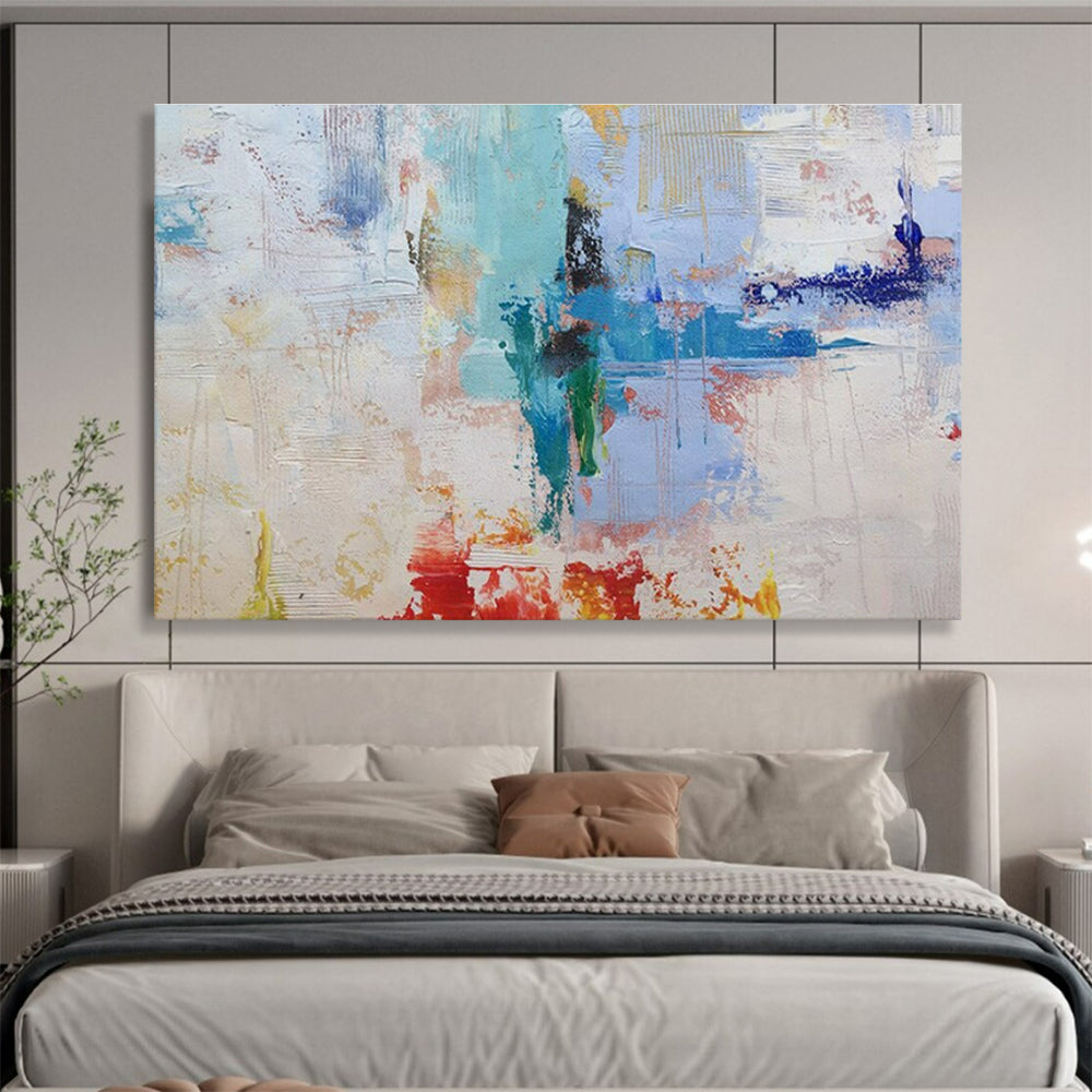 Multicolor Abstract Textured Art For Sale WB401