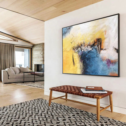 Oversized Canvas Art Multicolor Abstract Expressionist Painting WB219