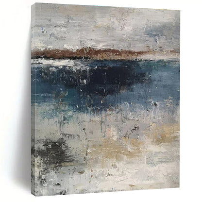 Multicolor Abstract Seaside Painting For Sale WS500