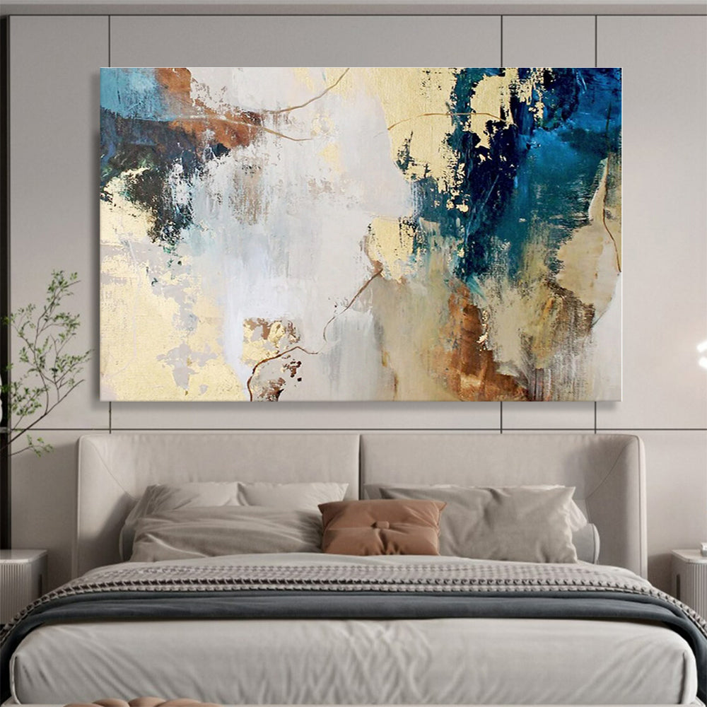 Huge Size Multicolor Abstract Textured Painting WB113