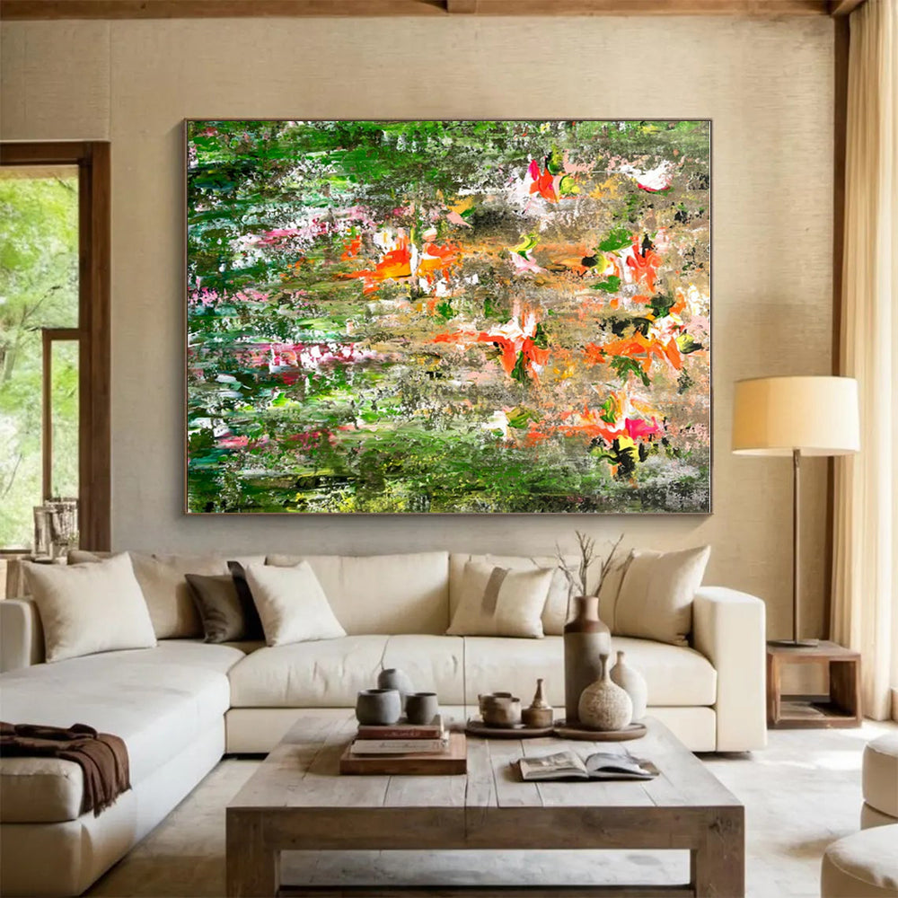 Cool Abstract Paintings Multicolor Floral Abstract Art HS731