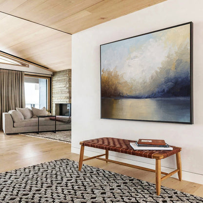 Oversized Canvas Art Soft Multicolor Abstract Landscape, Abstract Oil Painting WB169