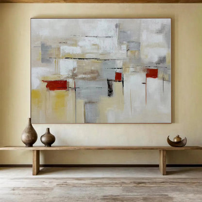 Oversized Canvas Art Multicolor Abstract Geometric Painting WB130