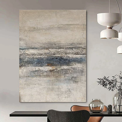 Beige, Gray Abstract Textured Art For Living Room and Bedroom WS461