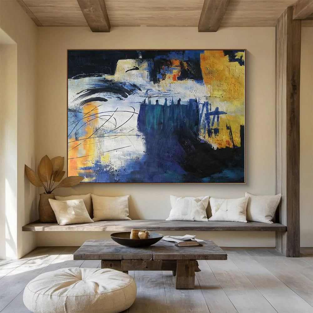 Big Size Multicolor Abstract Urban Painting WB151