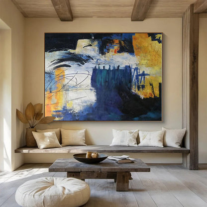 Big Size Multicolor Abstract Urban Painting WB151