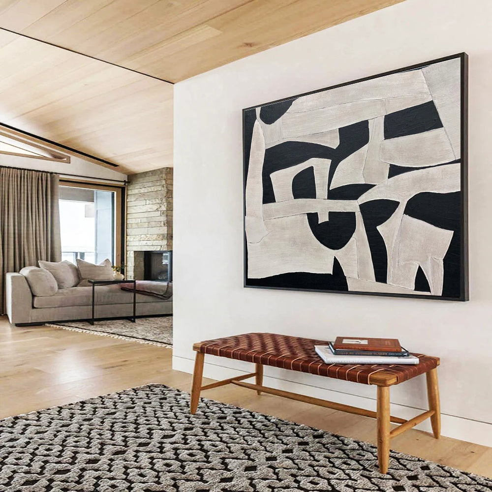 Extra Large Size Multicolor Abstract Geometric Painting WB208